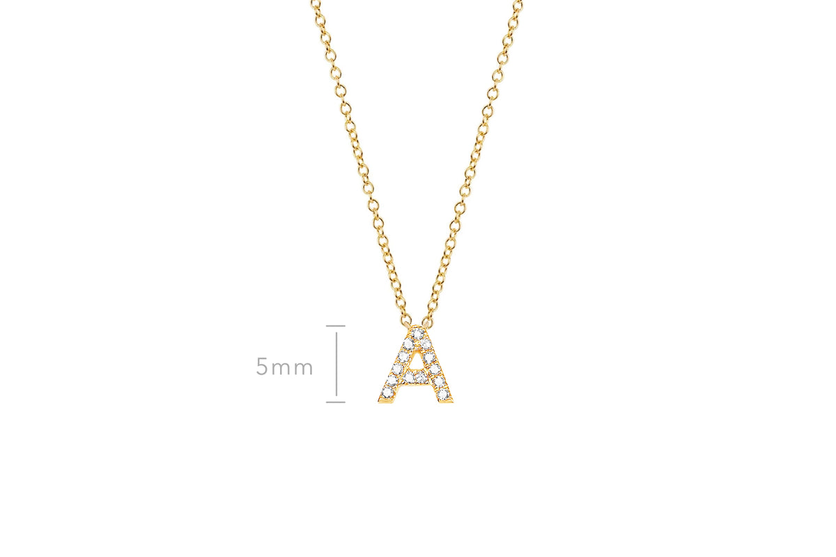 Diamond Initial Necklace