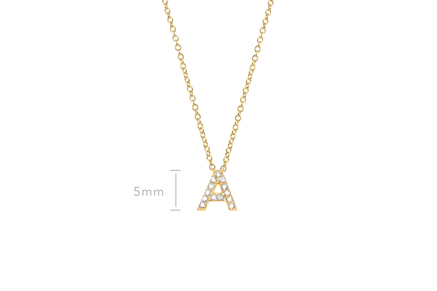 Diamond Initial Necklace