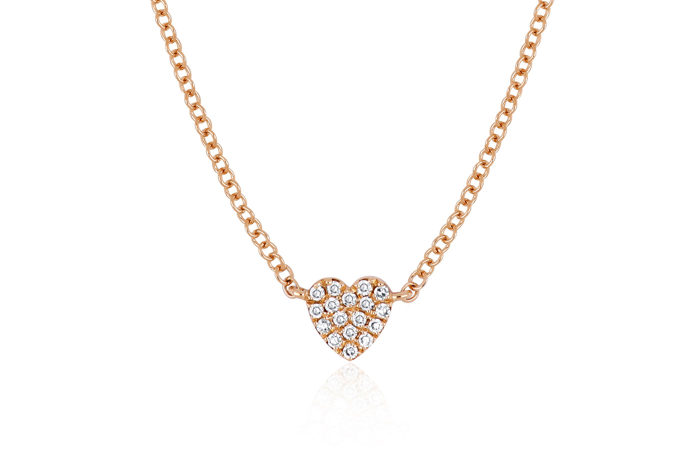 Baby Diamond Heart Necklace