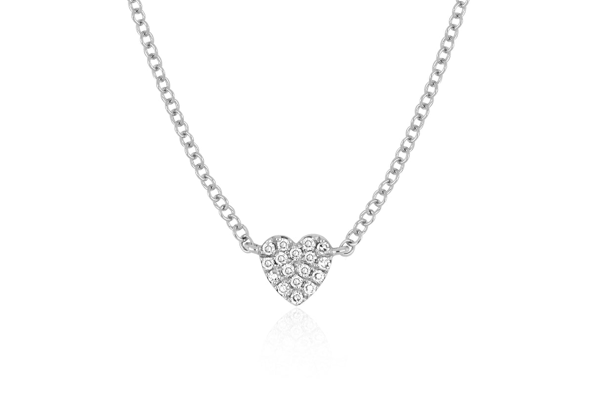 Baby Diamond Heart Necklace