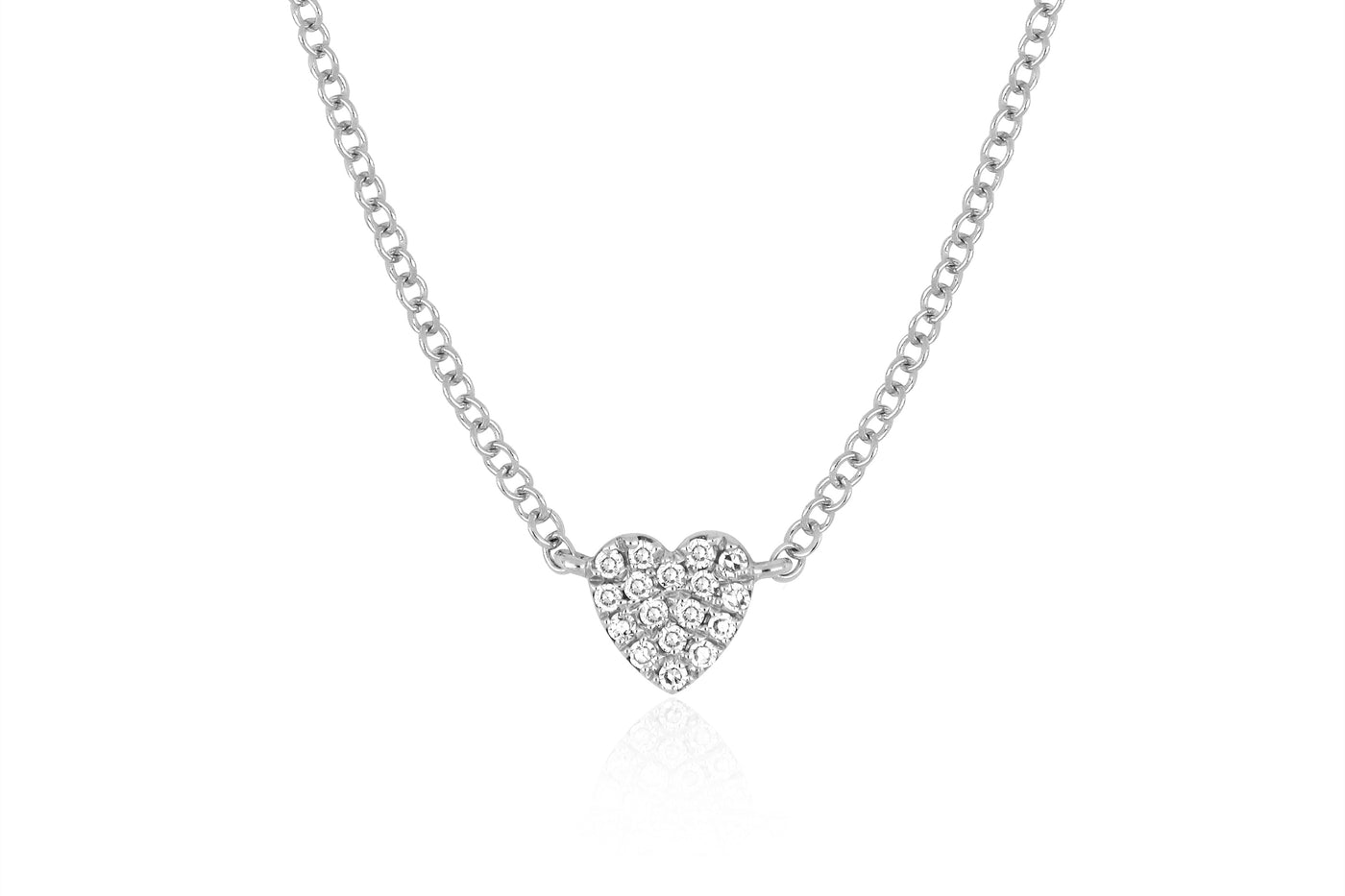 Baby Diamond Heart Necklace