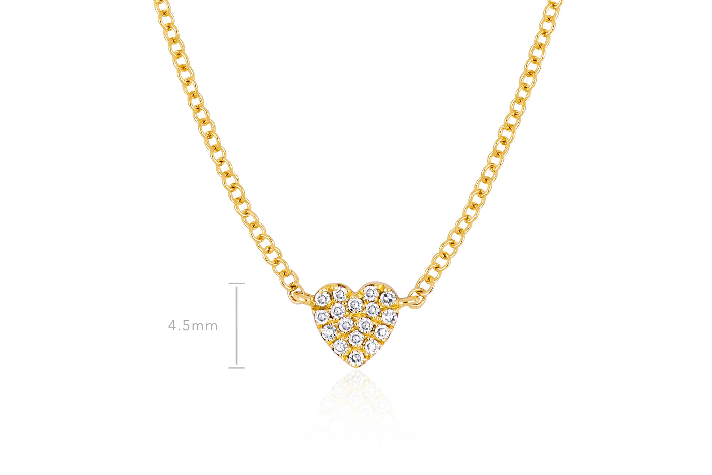 Baby Diamond Heart Necklace