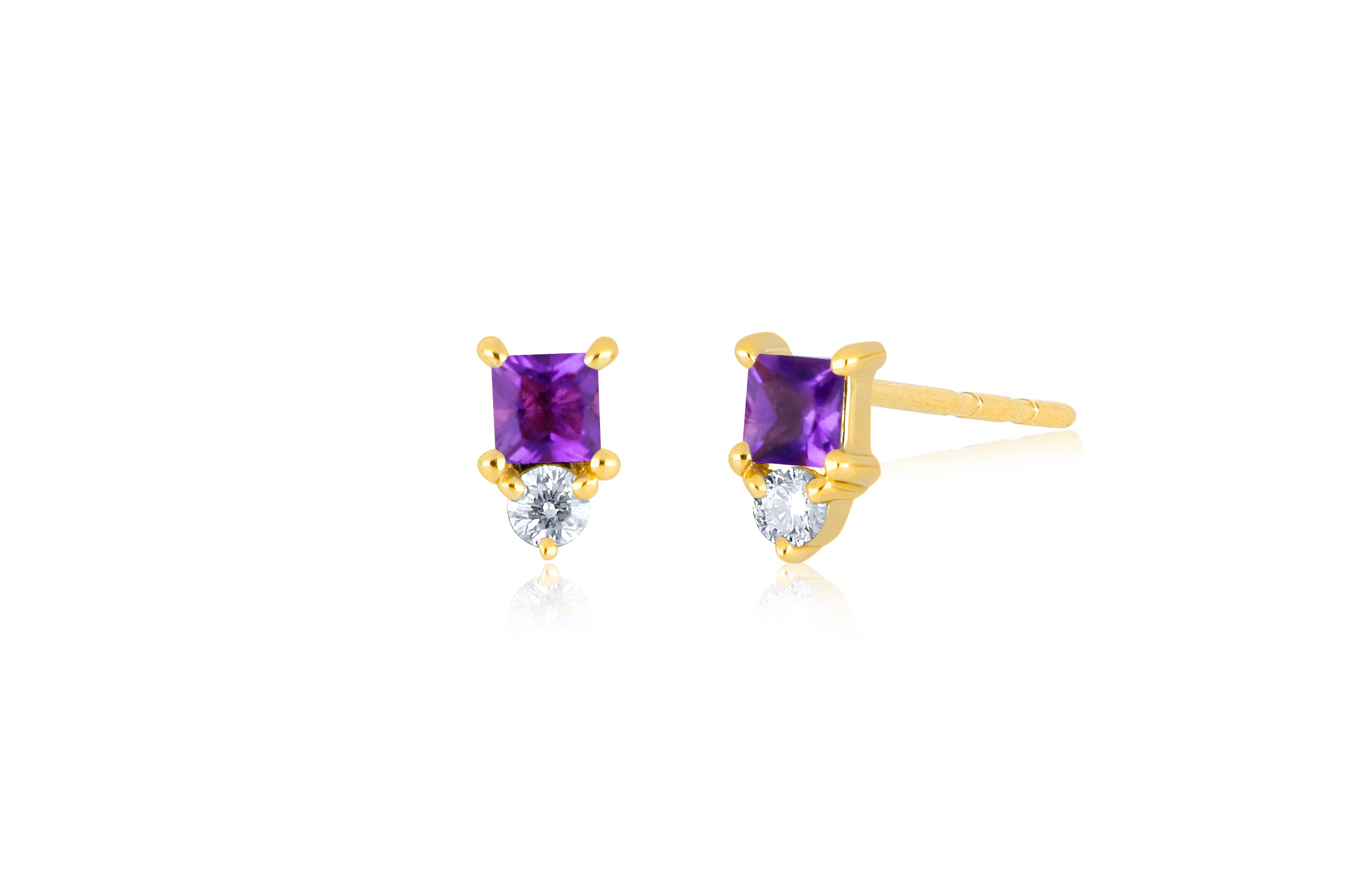 Mini Birthstone Stud Earring