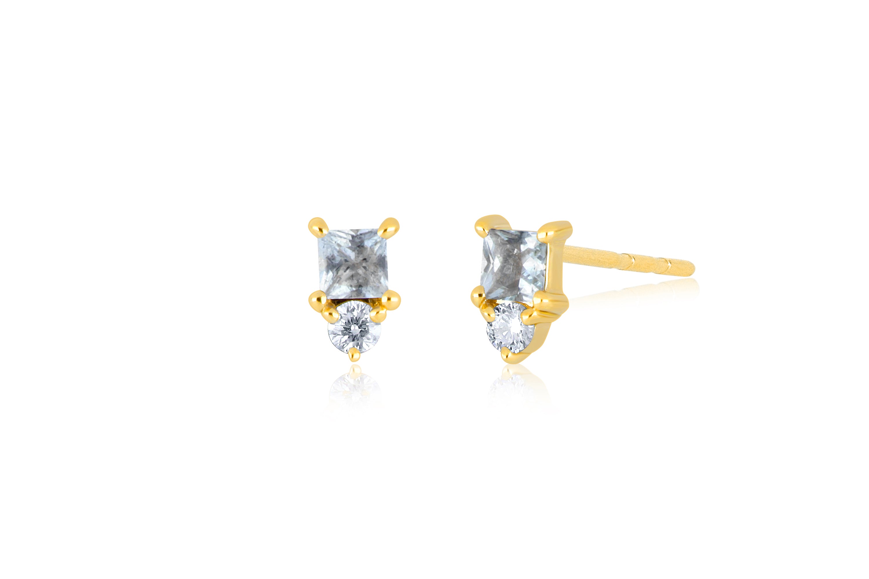 Mini Birthstone Stud Earring
