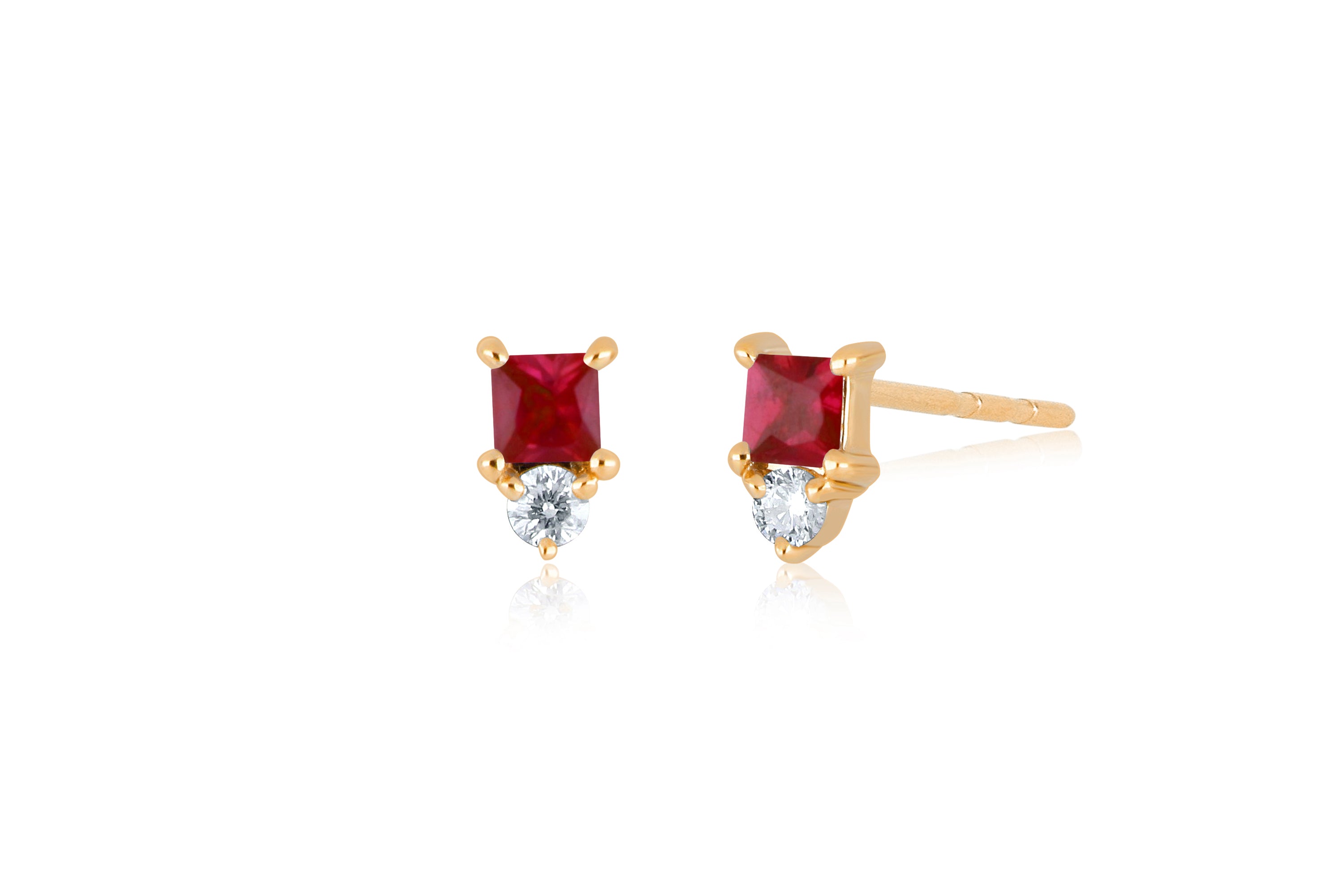 Mini Birthstone Stud Earring