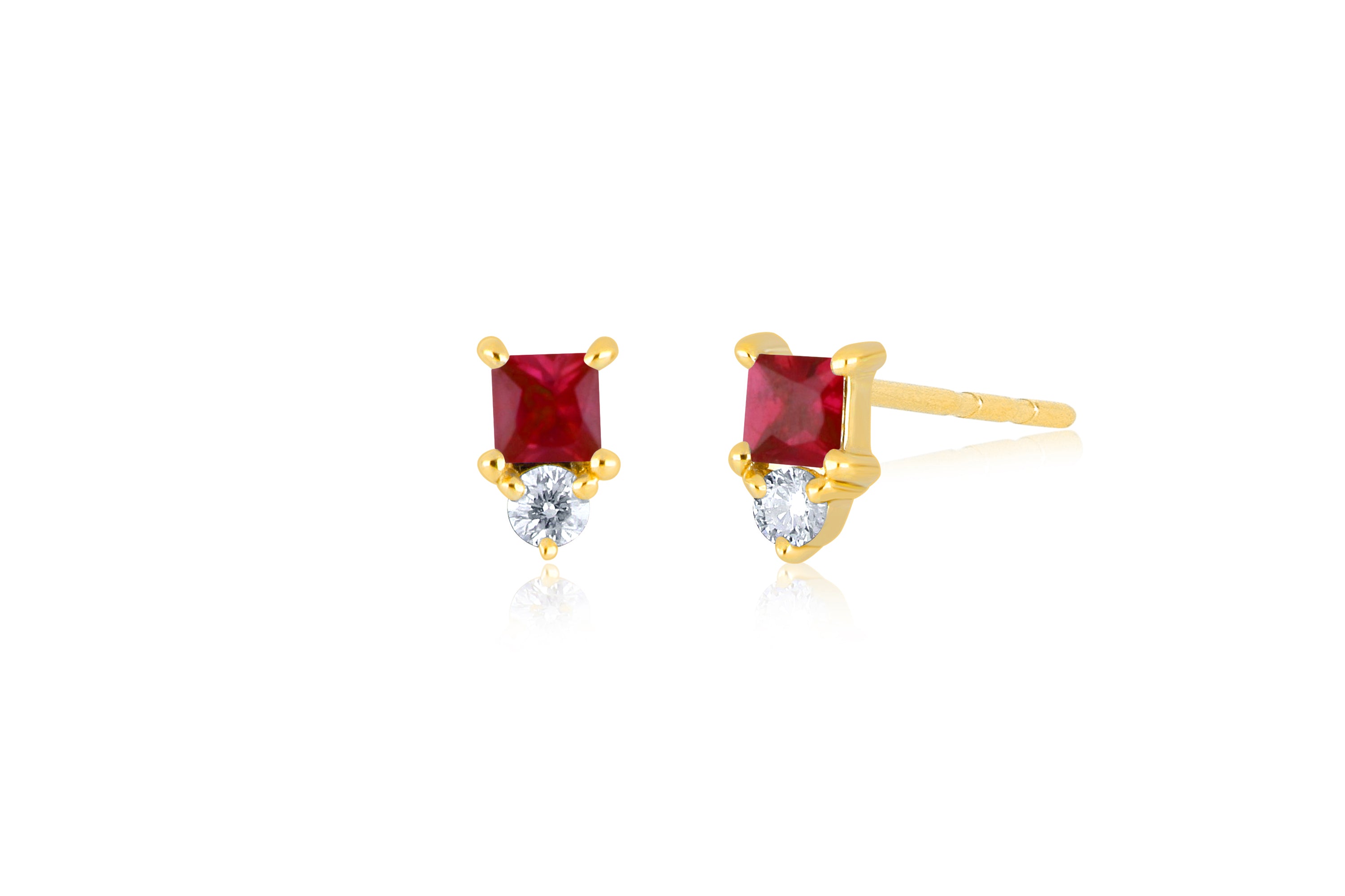 Mini Birthstone Stud Earring