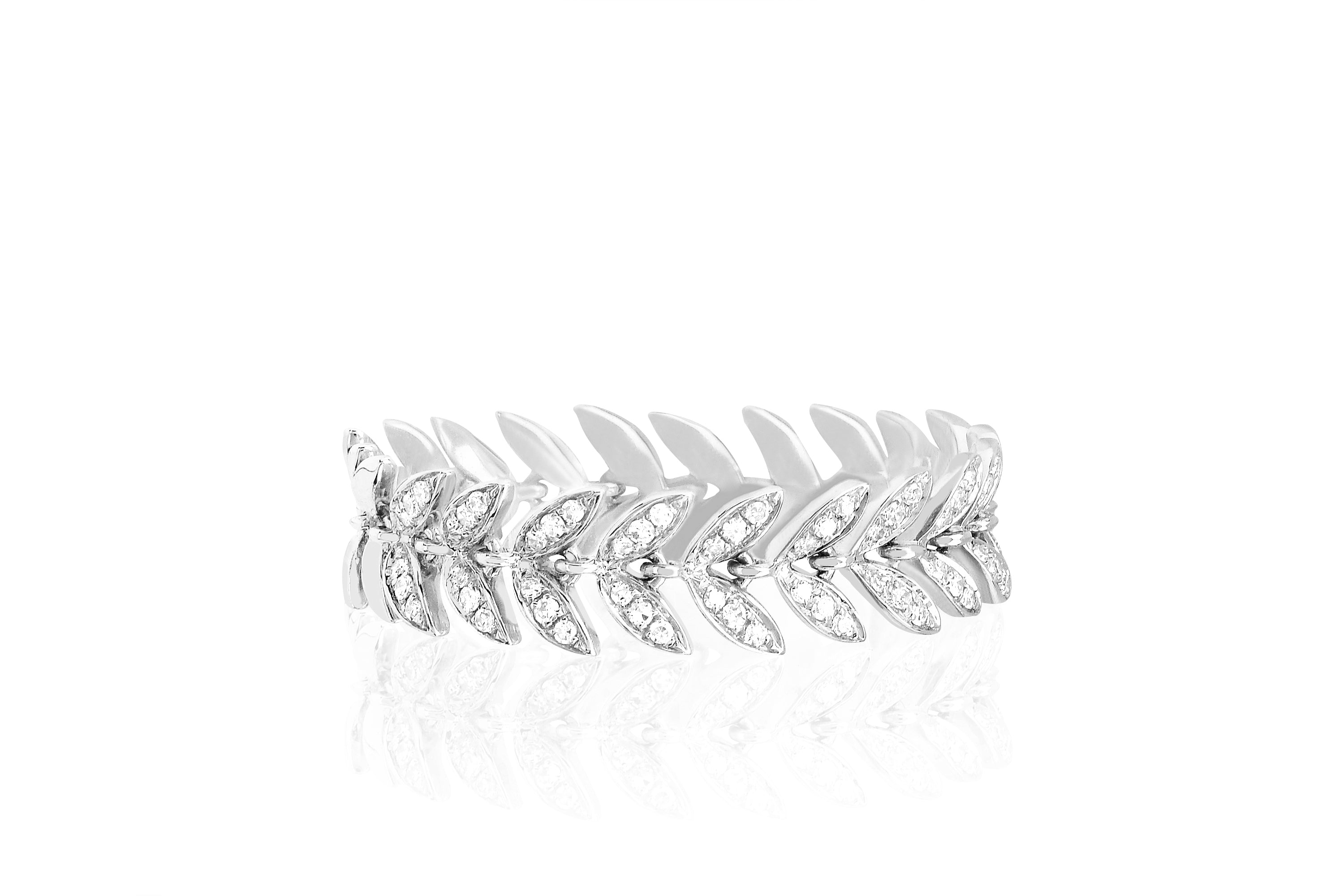 Diamond Leaf Ring