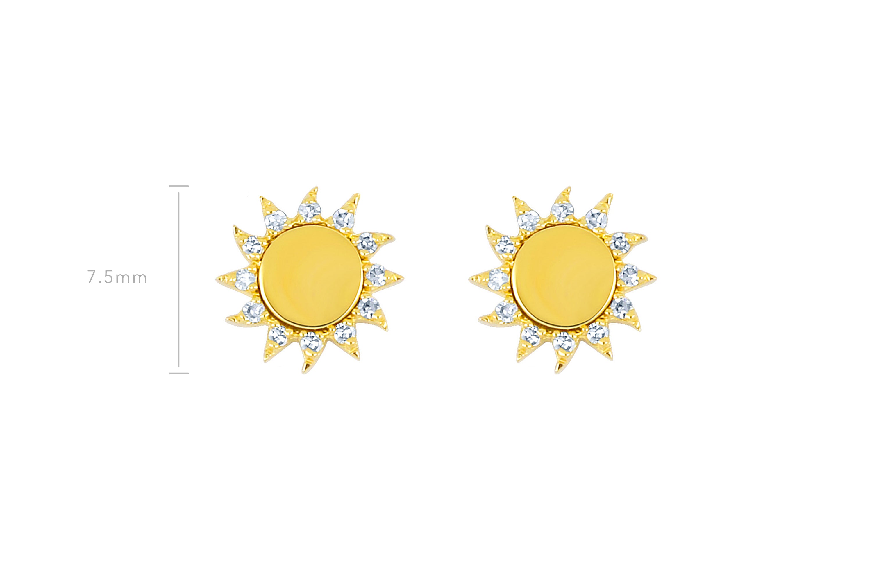 You Are My Sunshine Diamond Stud Earring