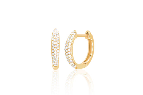 Diamond Dome Huggie Earring