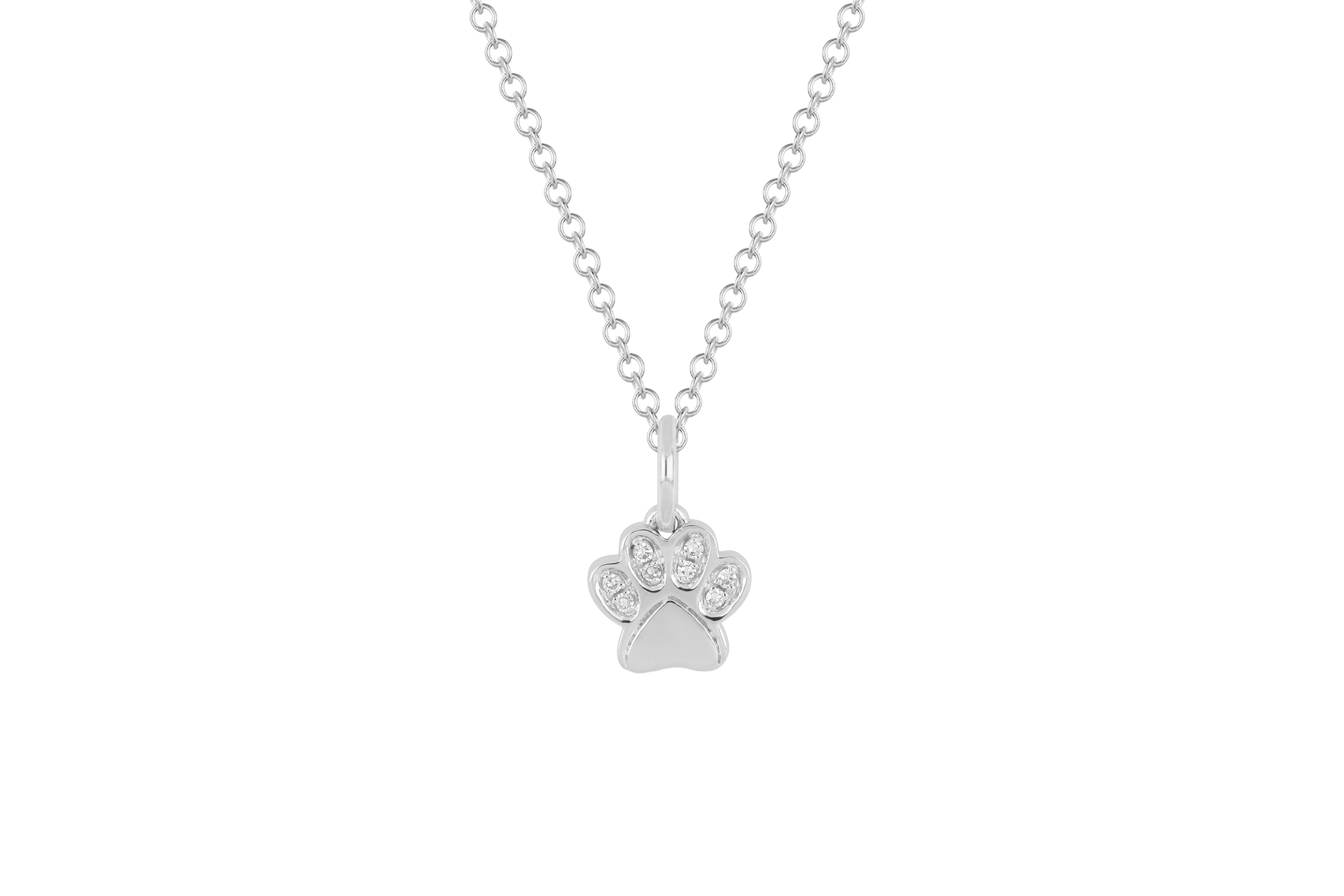 Diamond Paw Necklace