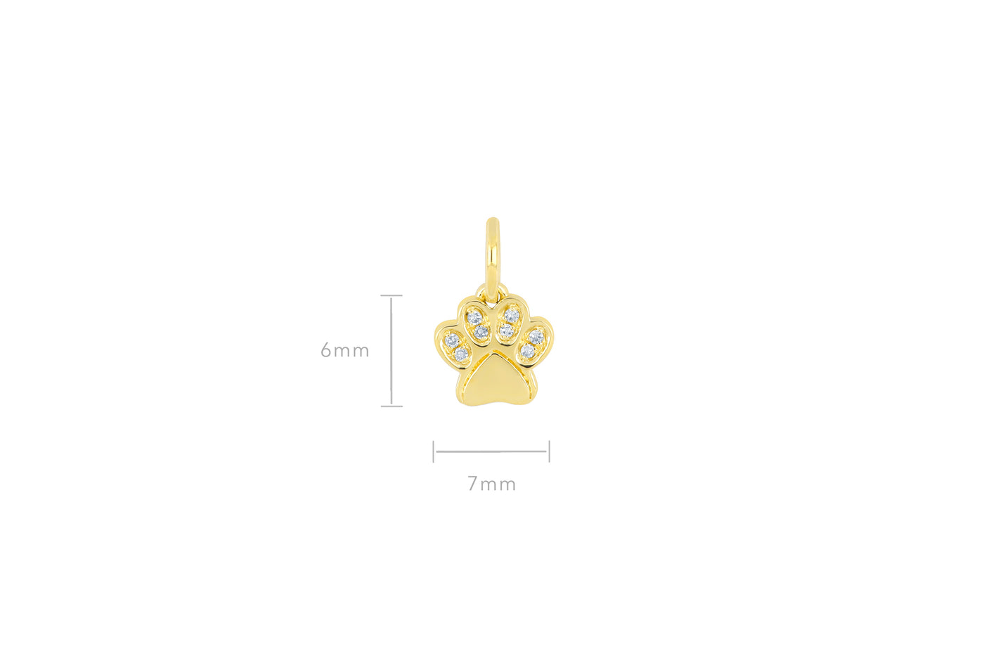 Diamond Paw Charm