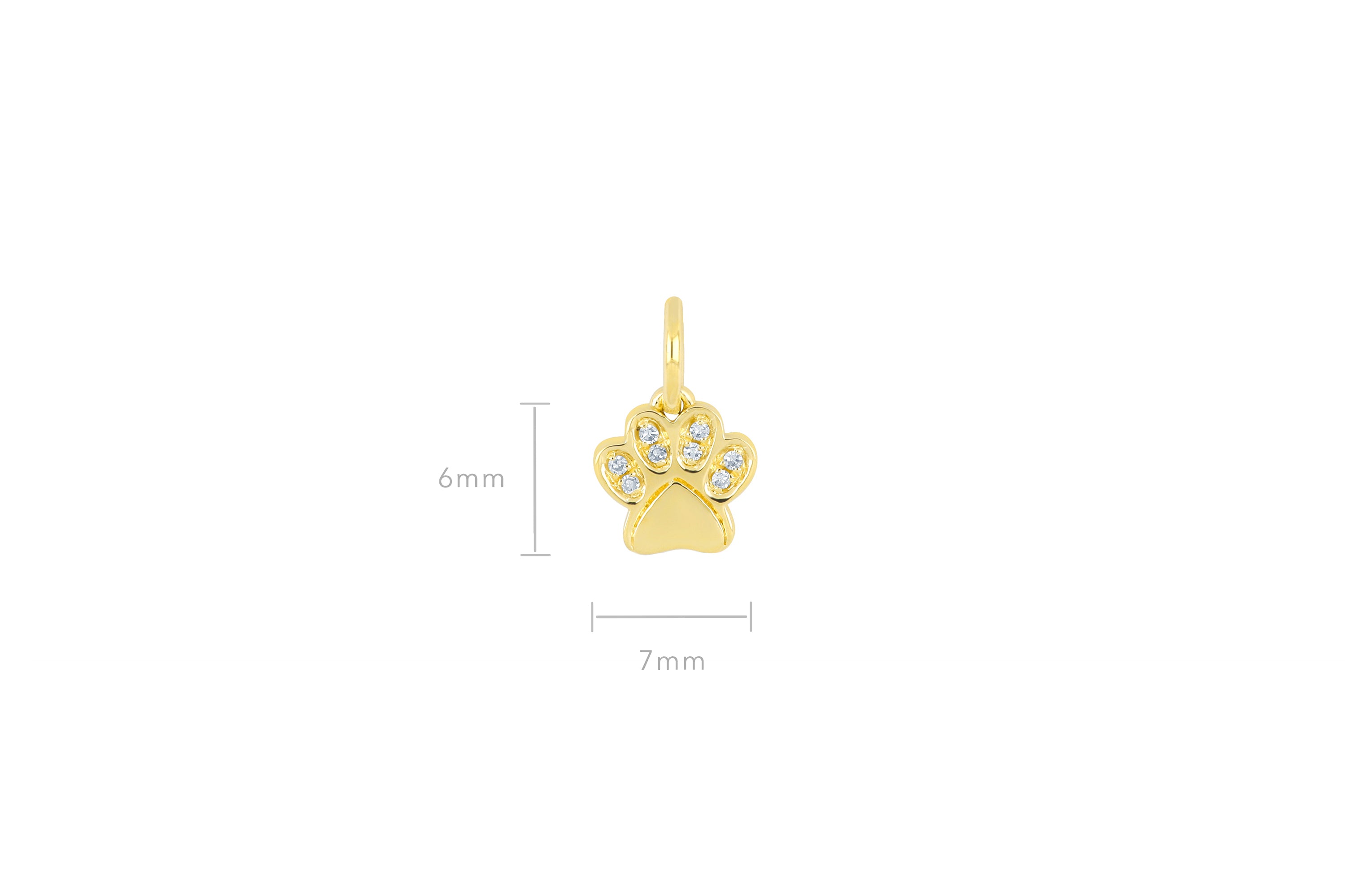Diamond Paw Charm