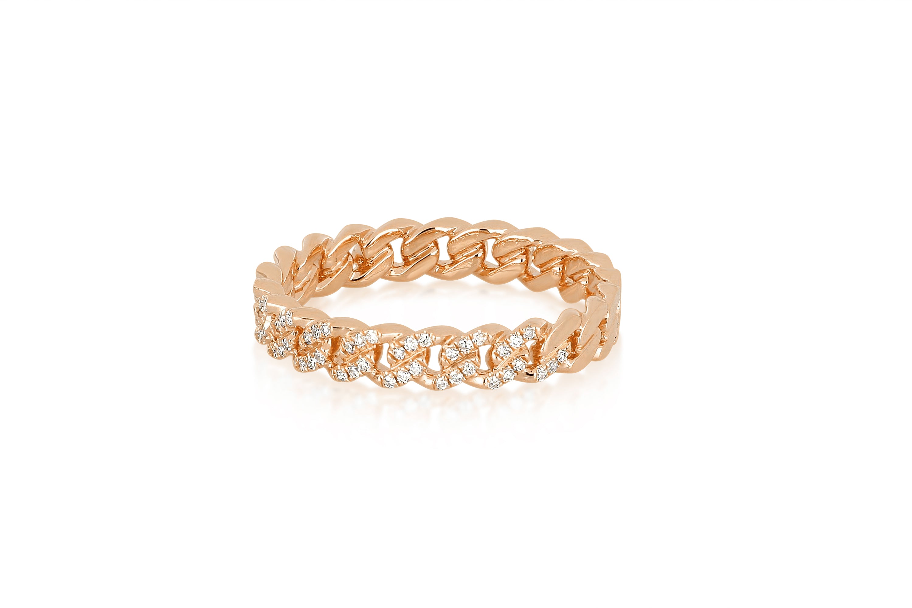 Diamond Curb Chain Ring
