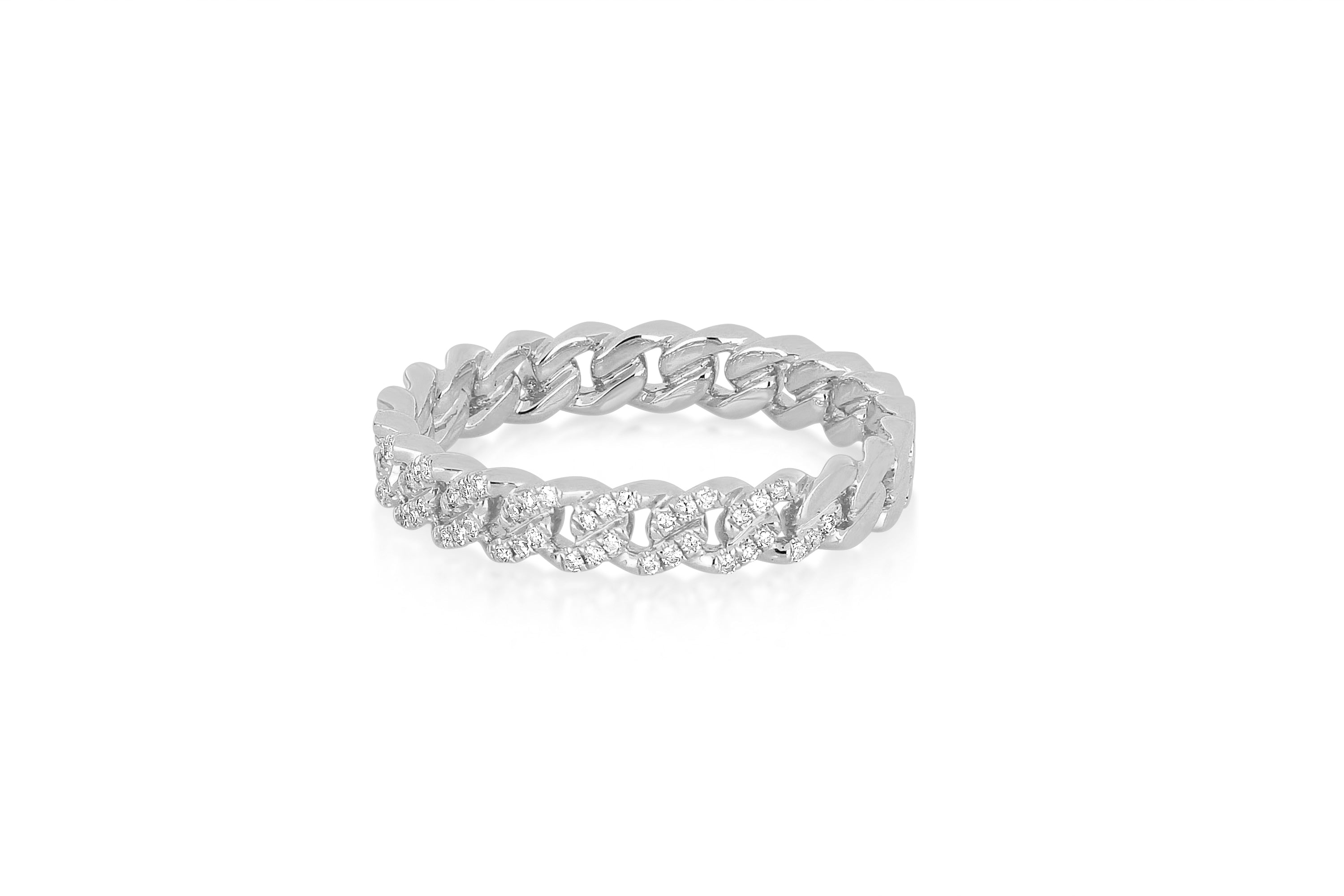 Diamond Curb Chain Ring