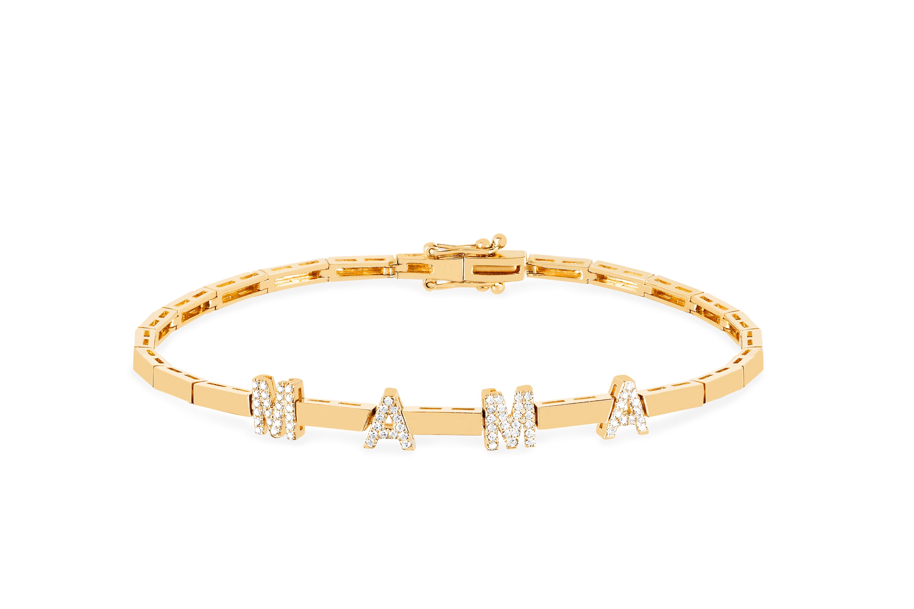 Gold Diamond Mama Bracelet - Main Image