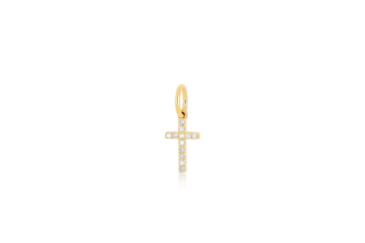 Diamond Cross Charm