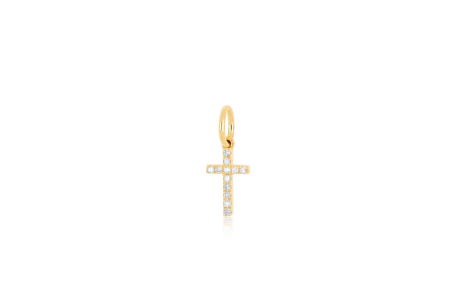 Diamond Cross Charm