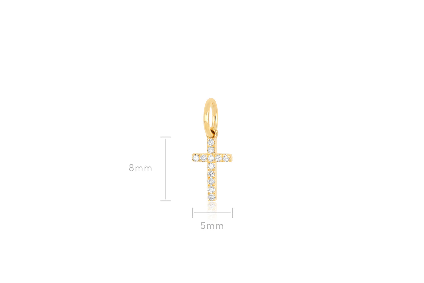 Diamond Cross Charm