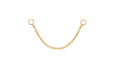Chain Stud Earring Charm in 14k yellow gold