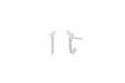 Diamond Pear-fect Huggie Earring in 14k white gold