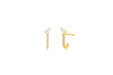 Diamond Pear-fect Huggie Earring in 14k yellow gold