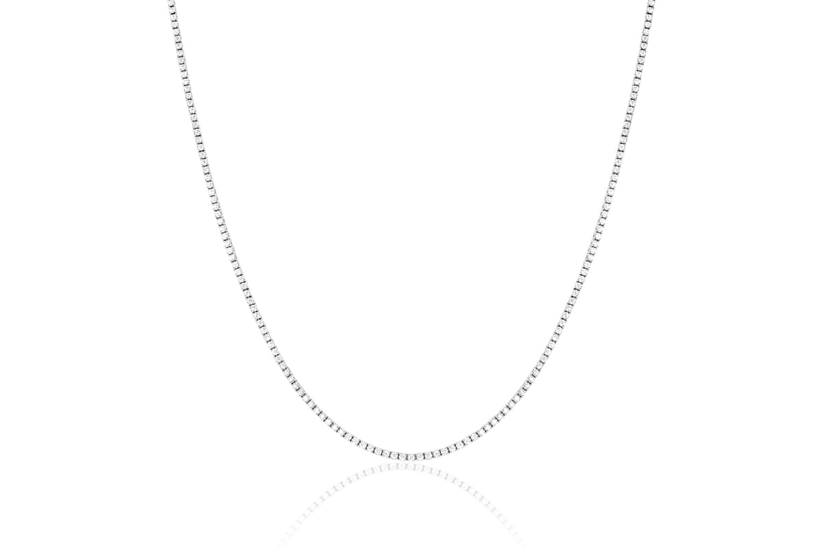 Diamond Grace Necklace in 14k White Gold