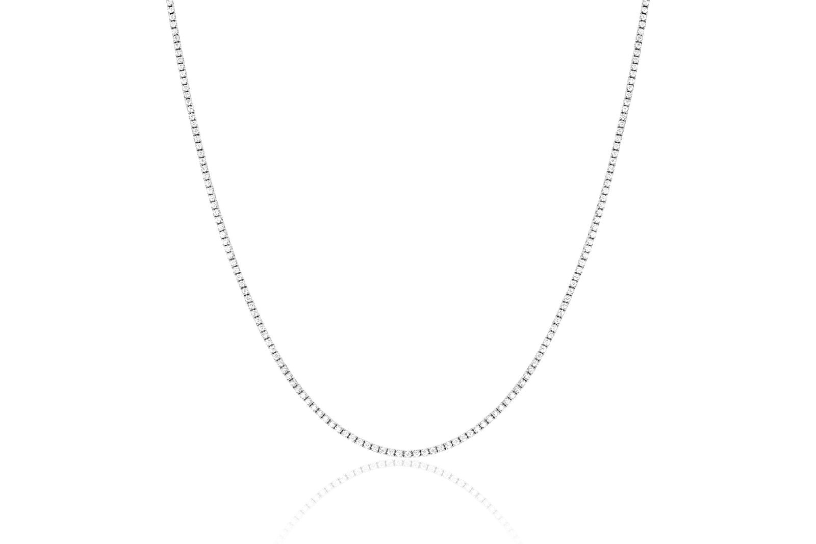 Diamond Grace Necklace in 14k White Gold
