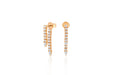 Diamond Teardrop Fringe Earring in 14k Rose Gold