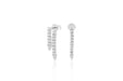 Diamond Teardrop Fringe Earring in 14k White Gold