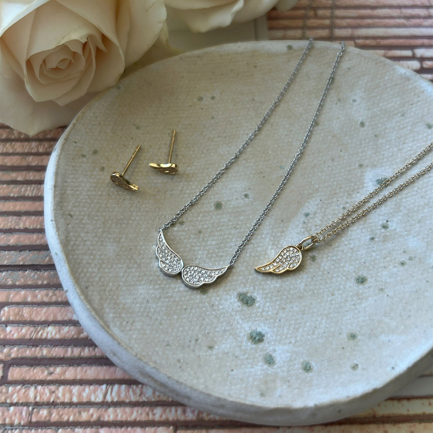 Diamond Angel Wing Necklace