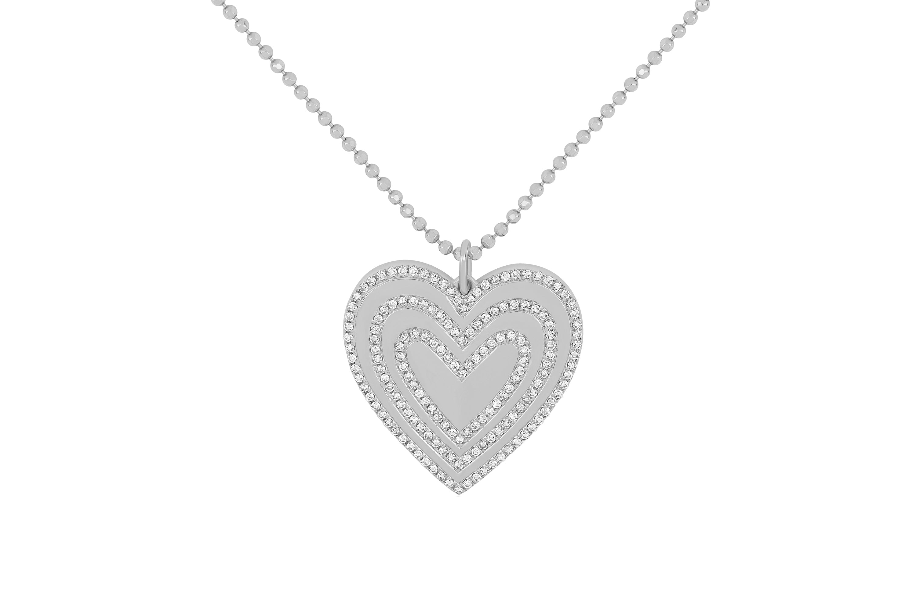 Gold and Diamond Heart Locket Necklace — EF Collection®