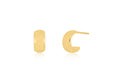 Gold Bubble Huggie Earring in 14k yellow gold