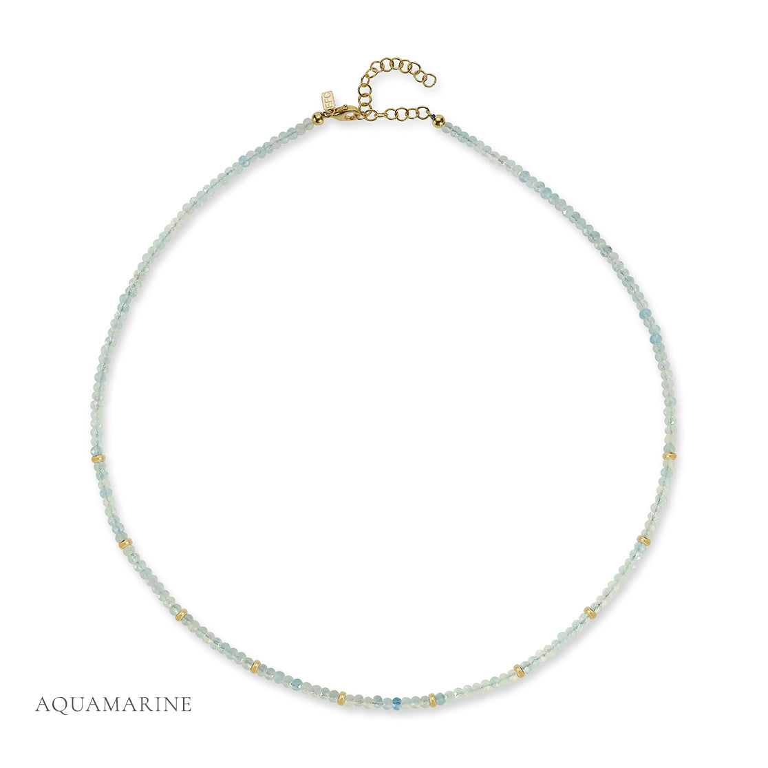 The Beaded Necklace Gift Set - Aquamarine / March Option