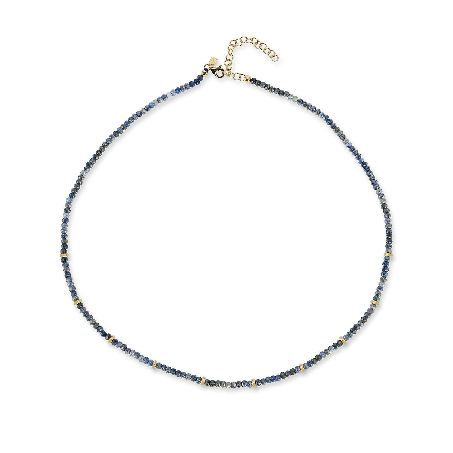 Birthstone Bead Necklace In Blue Sapphire — EF Collection®