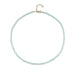 Birthstone Bead Necklace In Chalcedony with 14k yellow gold chain