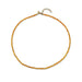Birthstone Bead Necklace In Citrine with 14k yellow gold chain