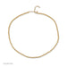 Birthstone Bead Necklace In Diamond in 14k yellow gold
