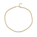 Birthstone Bead Necklace In Diamond in 14k yellow gold