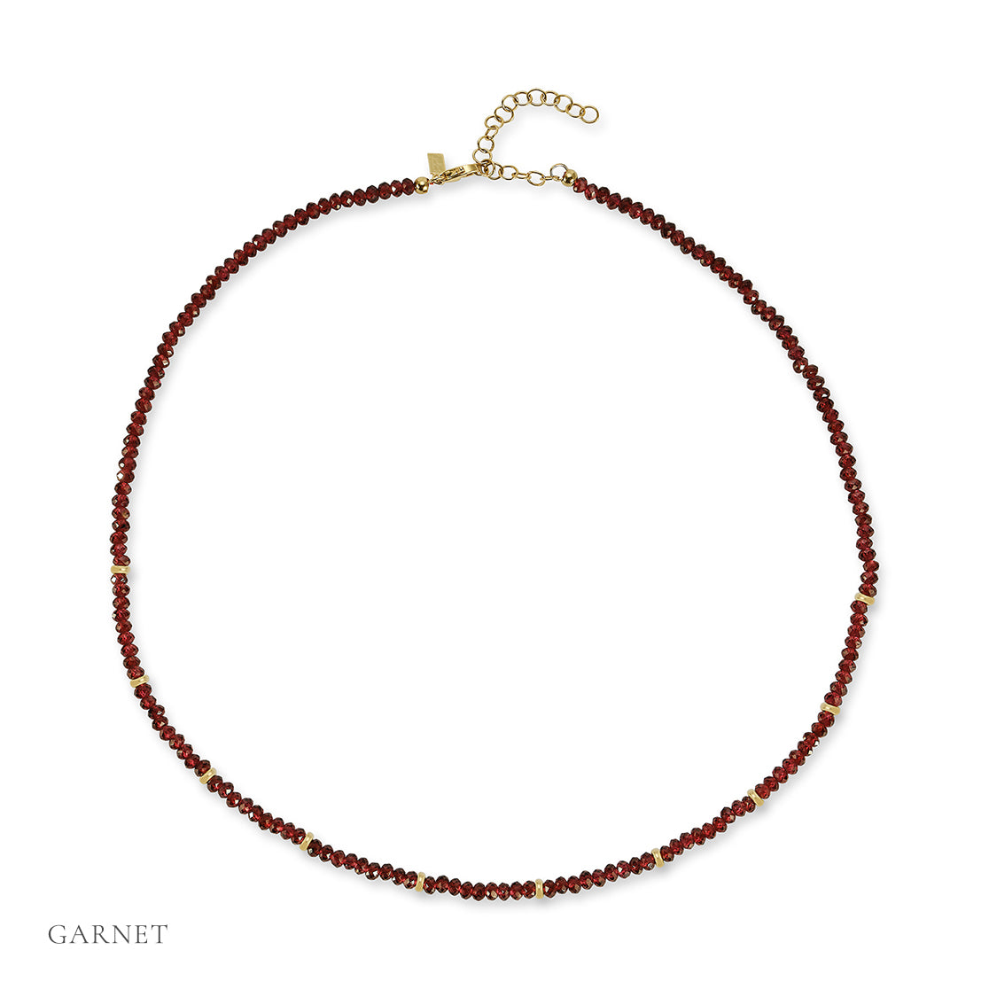 The Beaded Necklace Gift Set - Garnet / January Option