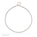 Birthstone Bead Necklace In Labradorite with 14k yellow gold chain - August Option