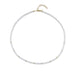 Birthstone Bead Necklace In Moon Stone with 14k yellow gold chain