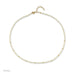 Birthstone Bead Necklace In Pearl with 14k yellow gold chain