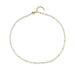 Birthstone Bead Necklace In Pearl with 14k yellow gold chain