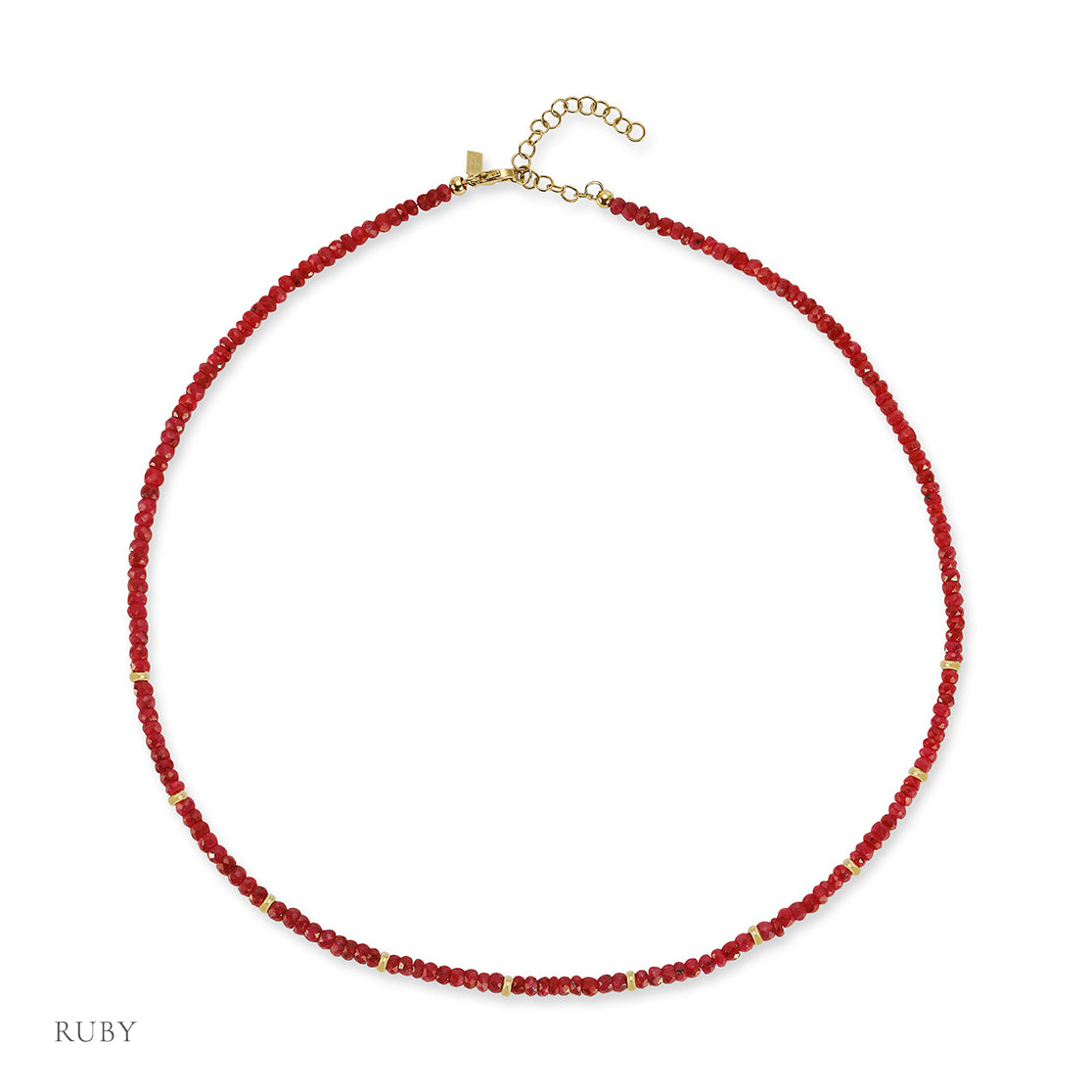 The Beaded Necklace Gift Set - Ruby / July Option