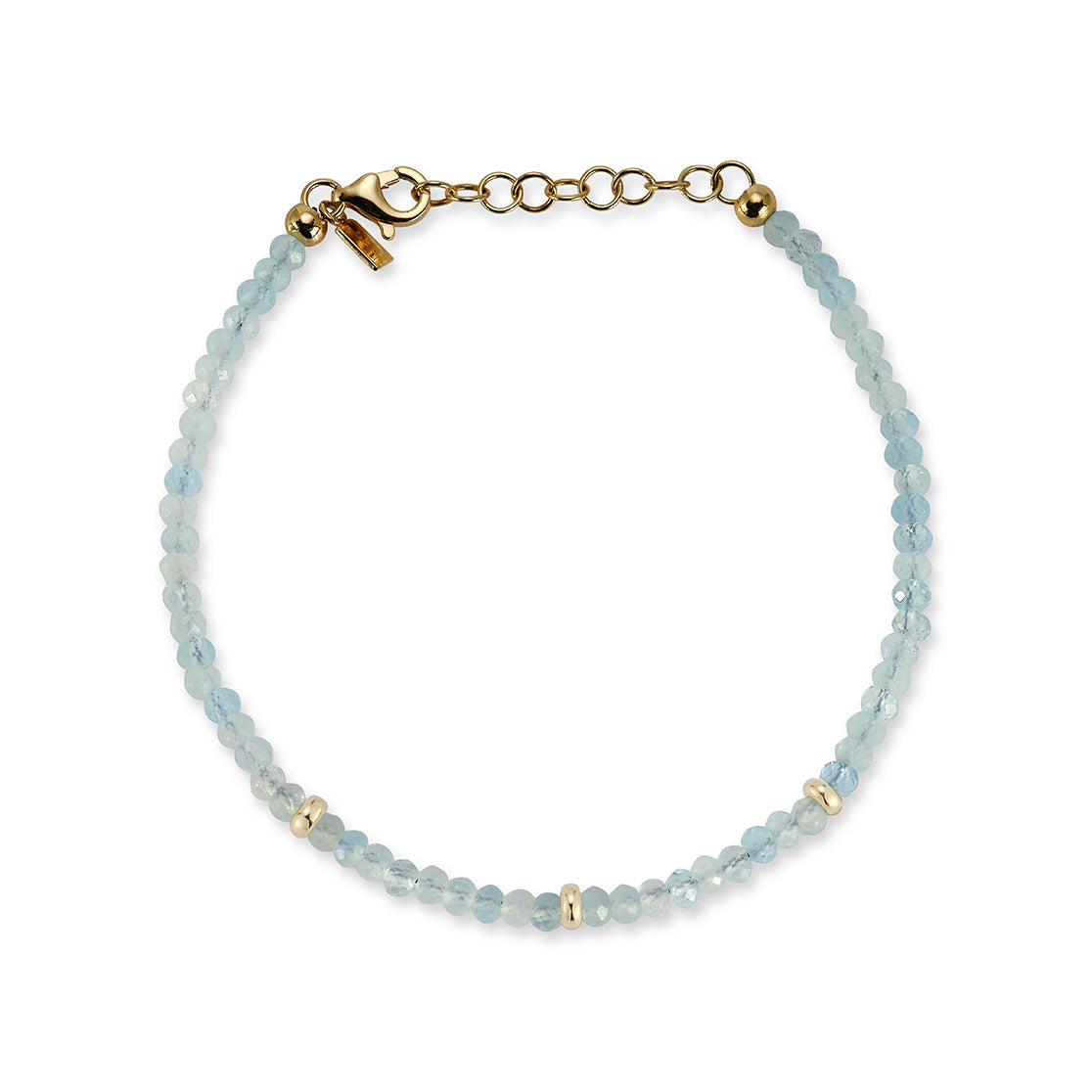 The Beaded Bracelet Gift Set - Aquamarine / March Option