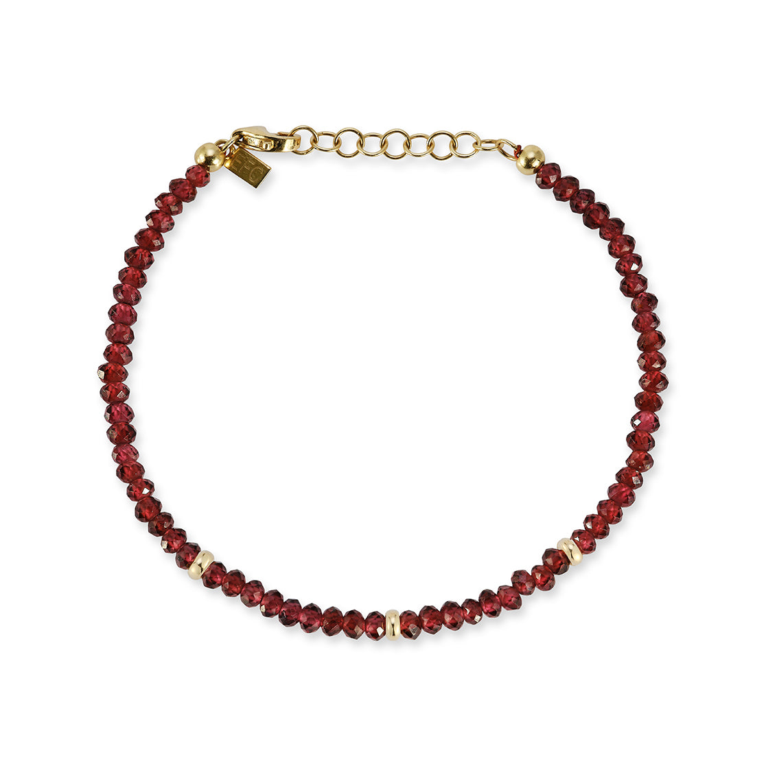 The Beaded Bracelet Gift Set - Garnet / January Option