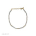Birthstone Bead Bracelet In Labradorite with 14k yellow gold chain - August Option