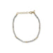 Birthstone Bead Bracelet In Labradorite with 14k yellow gold chain