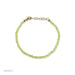 Birthstone Bead Bracelet In Peridot with 14k yellow gold chain
