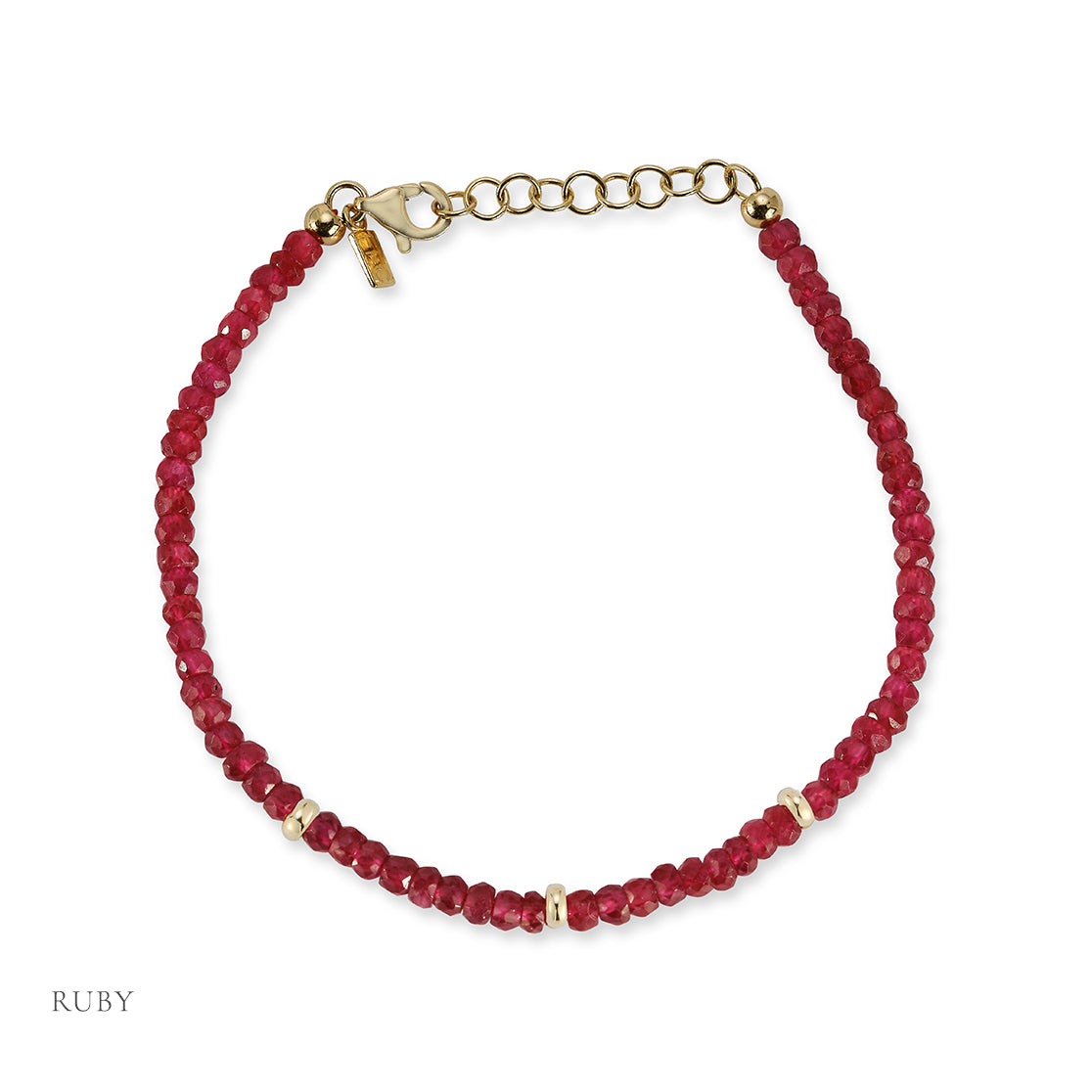 The Beaded Bracelet Gift Set - Ruby / July Option
